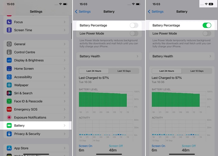 Battery Percentage