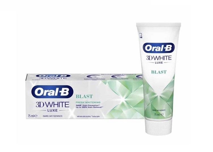 خمیر دندان اورال-بی مدل 3D White Luxe Blast حجم 75 میلی لیتر 