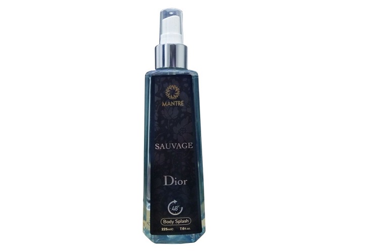 بادی اسپلش مردانه مانتره مدل Sauvage Dior حجم 225 میلی لیتر