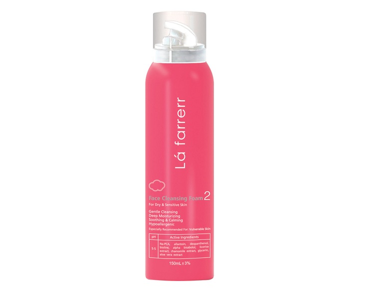 فوم شستشوی صورت لافارر مدل Dry and Sensitive Skin حجم 150 میلی لیتر 