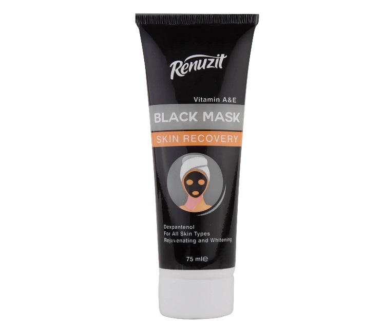  ماسک صورت رینو زیت مدل Black mask carbon active حجم 75 میلی لیتر