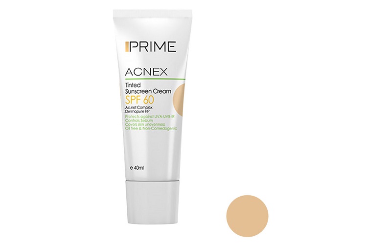  کرم ضد آفتاب پریم مدل Acnex Tinted حجم 40 میلی لیتر 