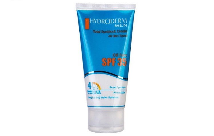  کرم ضد آفتاب آقایان هیدرودرم SPF35 وزن 50 گرم