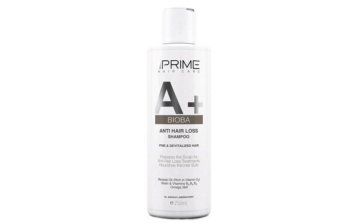  شامپو ضد ریزش و تقویت کننده پریم مدل A+ Bioba حجم 250 میلی لیتر