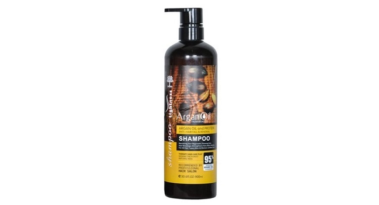 شامپو تقویت کننده و ترمیم کننده مو لایتنس مدل argan حجم 900 میلی لیتر