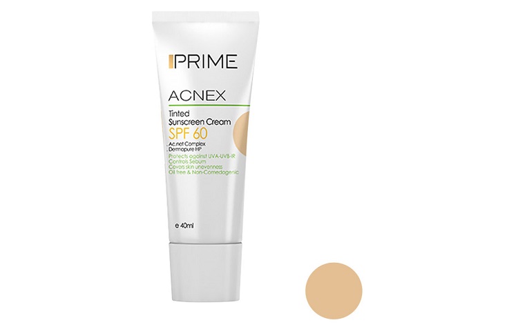 کرم ضد آفتاب پریم مدل Acnex Tinted حجم 40 میلی لیتر 