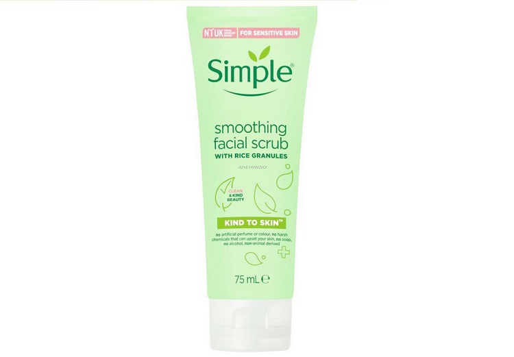  اسکراب لایه بردار پوست سیمپل مدل smoothing حجم 75 میلی لیتر
