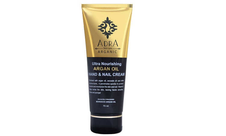 کرم مرطوب کننده دست و ناخن آدرا مدل Argan Oil حجم 75 میلی لیتر 