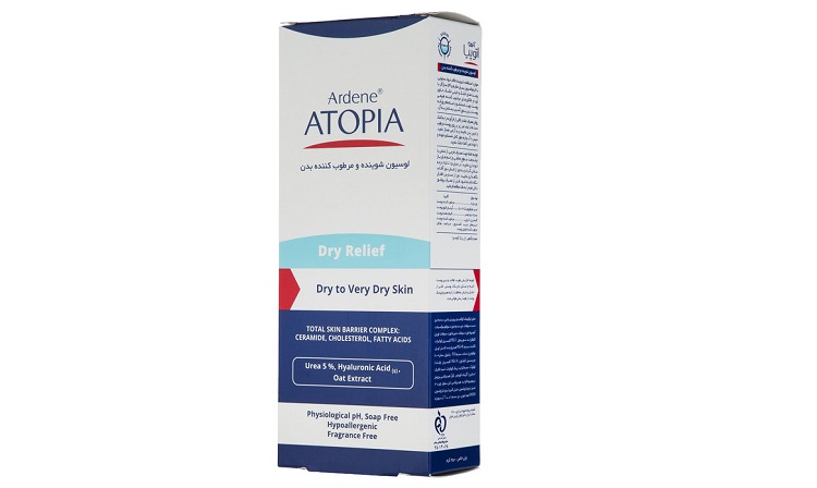  لوسیون شستشو بدن آردن آتوپیا مدل Dry Relief وزن 250 گرم