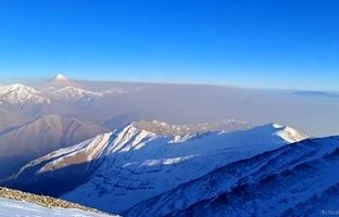 عکس زیرخاکی از قله دماوند در عصر قاجار