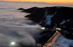 زنجان غرق در مه + ویدئو