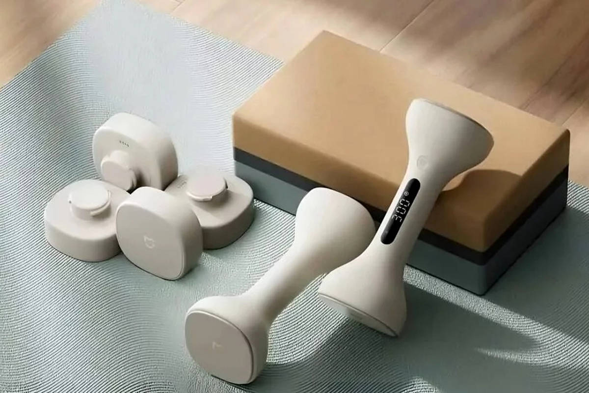 شیائومی از دمبل هوشمند Mijia رونمایی کرد؛ با قابلیت تنظیم وزن و ردیابی دادههای ورزشی