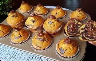 طرز تهیه کیک مافین نرم و شکلاتی به روش آشپز ایتالیایی + ویدئو