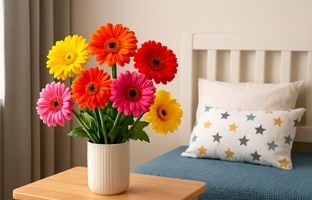 گل‌های بهاری ۱۴۰۴: ژربرا، خنده‌های رنگی را در دنیای کودکانه می‌کارد