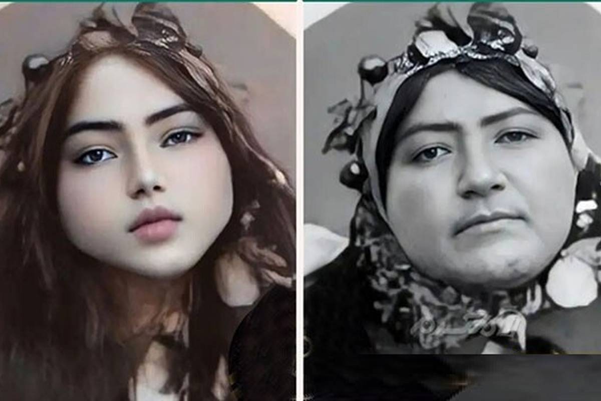 زنان قاجار اگر فیلتر زیبایی امروز را داشتند + تصاویر