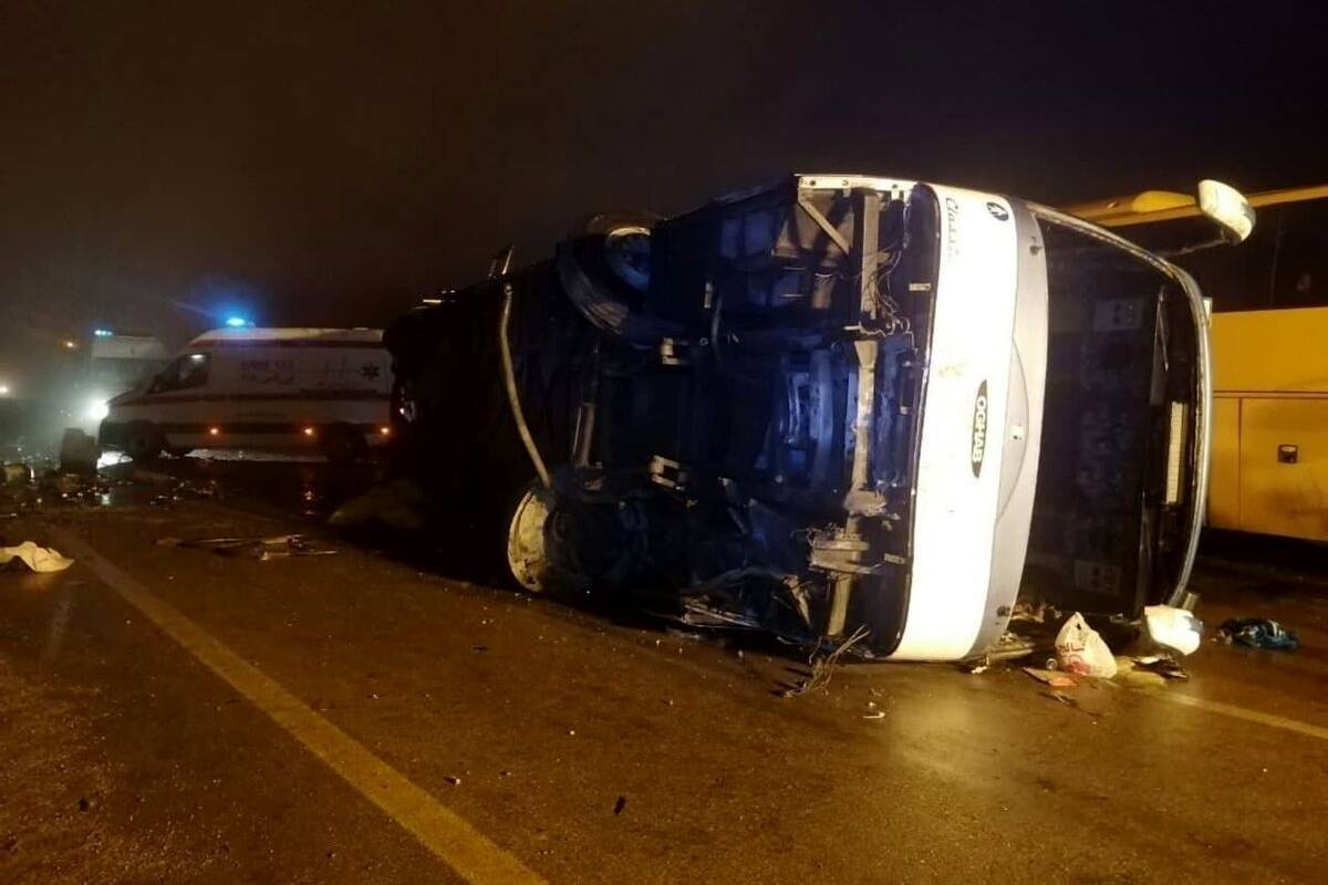 واژگونى مرگبار اتوبوس دانشآموزان در کرمان + جزئیات