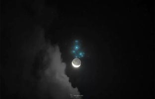 تصویر روز ناسا: ماه به دیدار هفت خواهران می‌رود؛ اختفای خوشه پروین