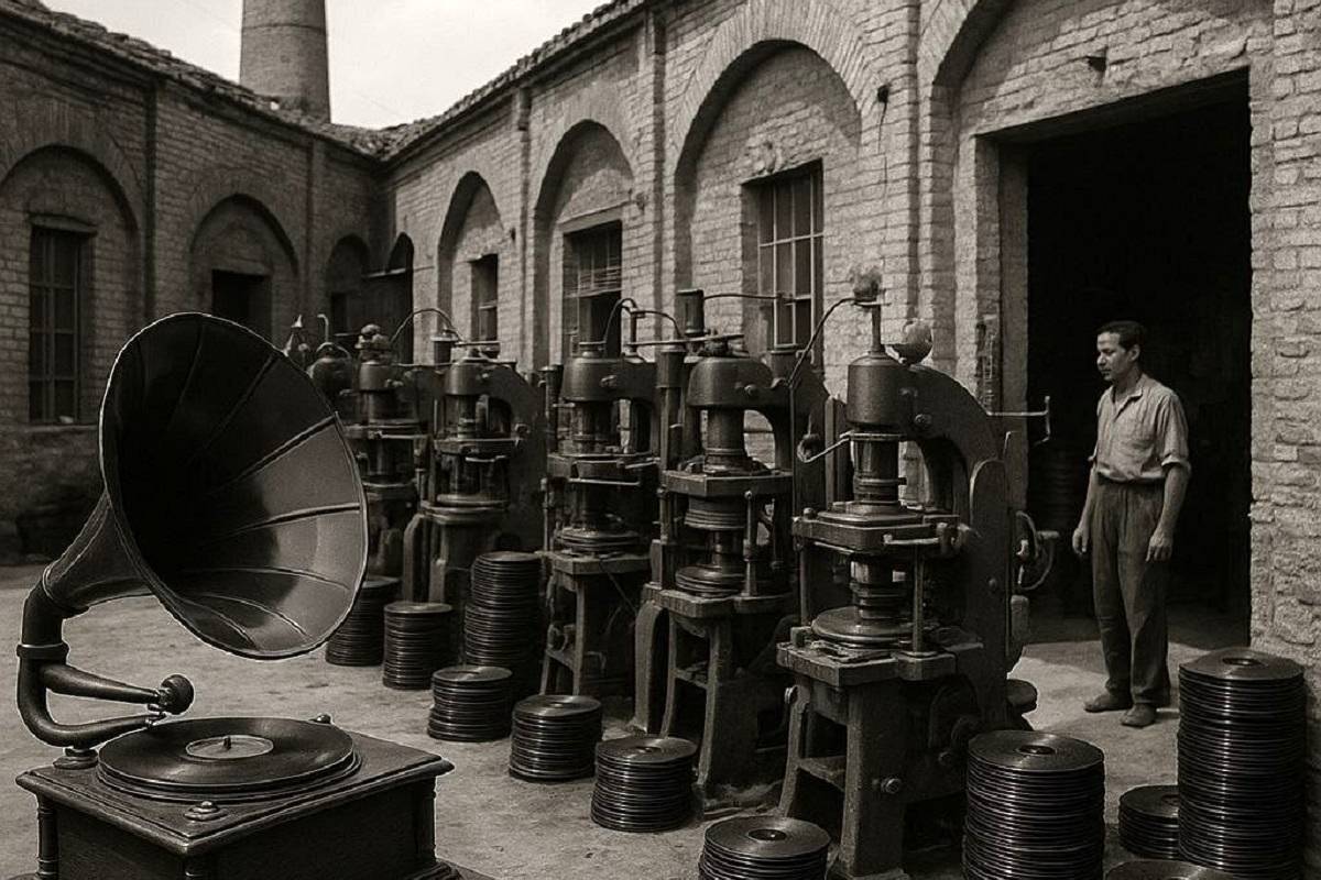 صفحه‌های گرامافون‌های قدیمی اینجا تولید می‌شد