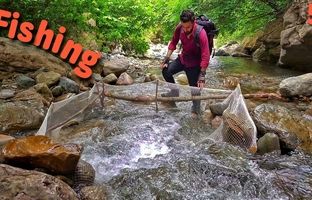 (ویدئو) یک روش باورنکردی و ساده برای صید ماهی در رودخانه های کوچک