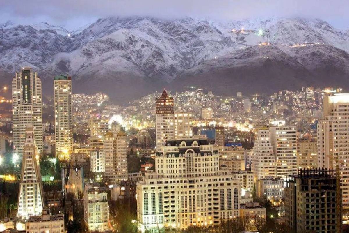 تهران قدیم؛ «دورنمای شمال شهر از شمس العماره» سال 1245 شمسی