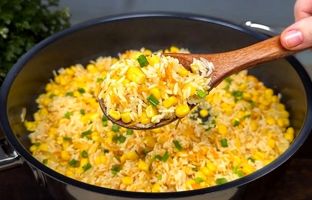  طرز پخت یک غذای جدید با برنج و سبزیجات به روش آشپز آمریکایی + ویدئو
