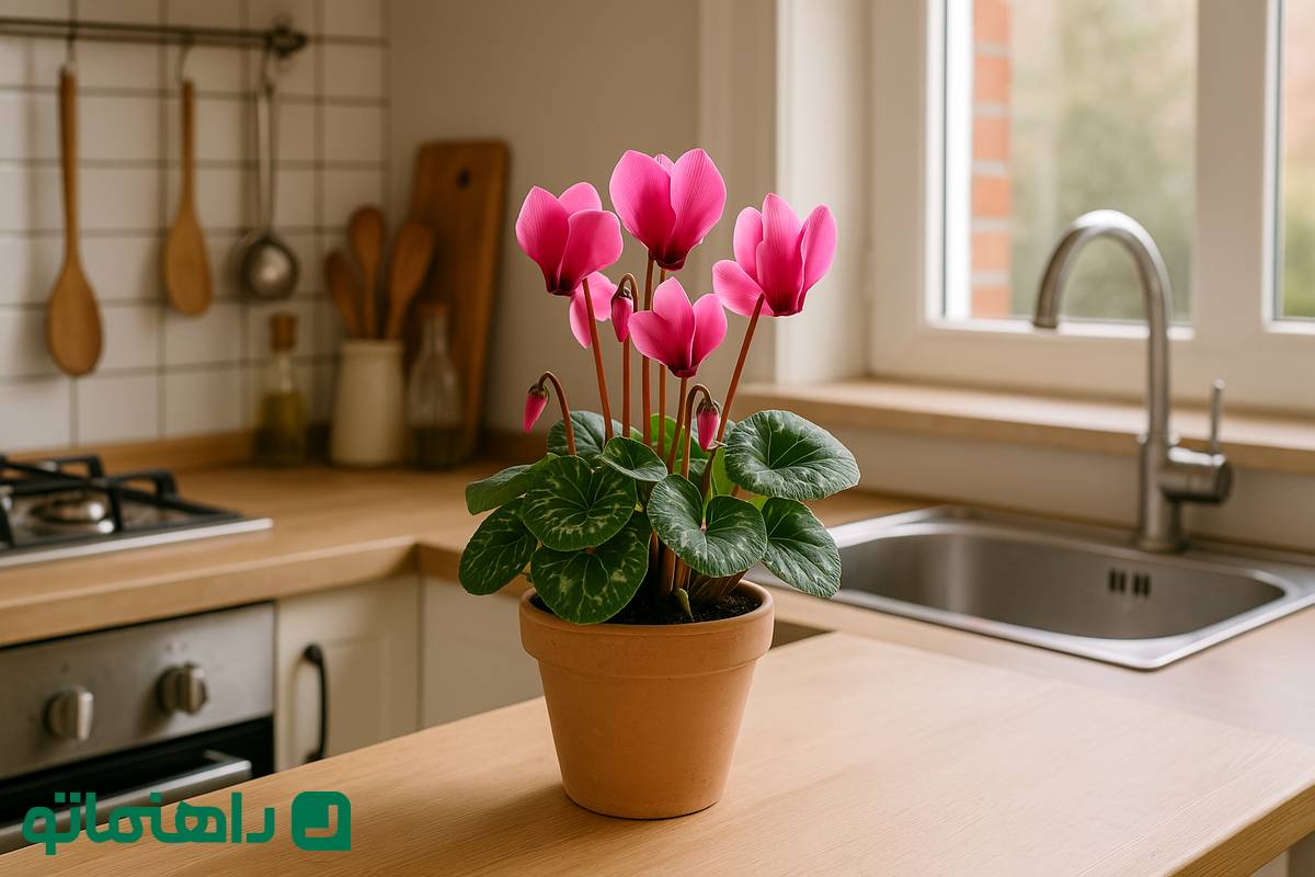 گلهای بهاری 1404: سیکلامن، به آشپزخانهات عطر بهاری میبخشد