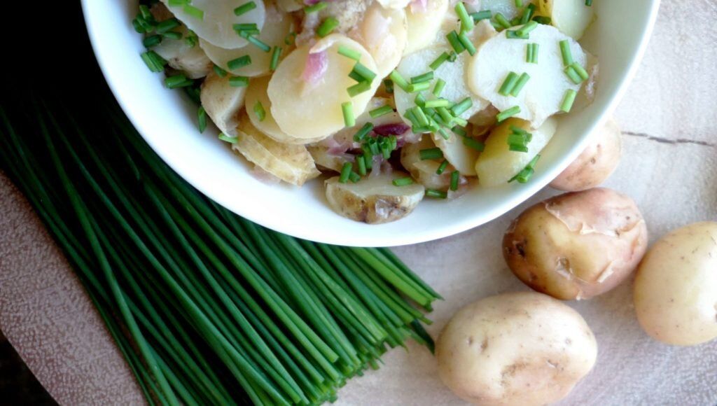 خوشمزه بپزید؛ سالاد سرد با سیب زمینی چی درست کنم ؟ ؛ روش تهیه سالاد سیب زمینی اتریشی