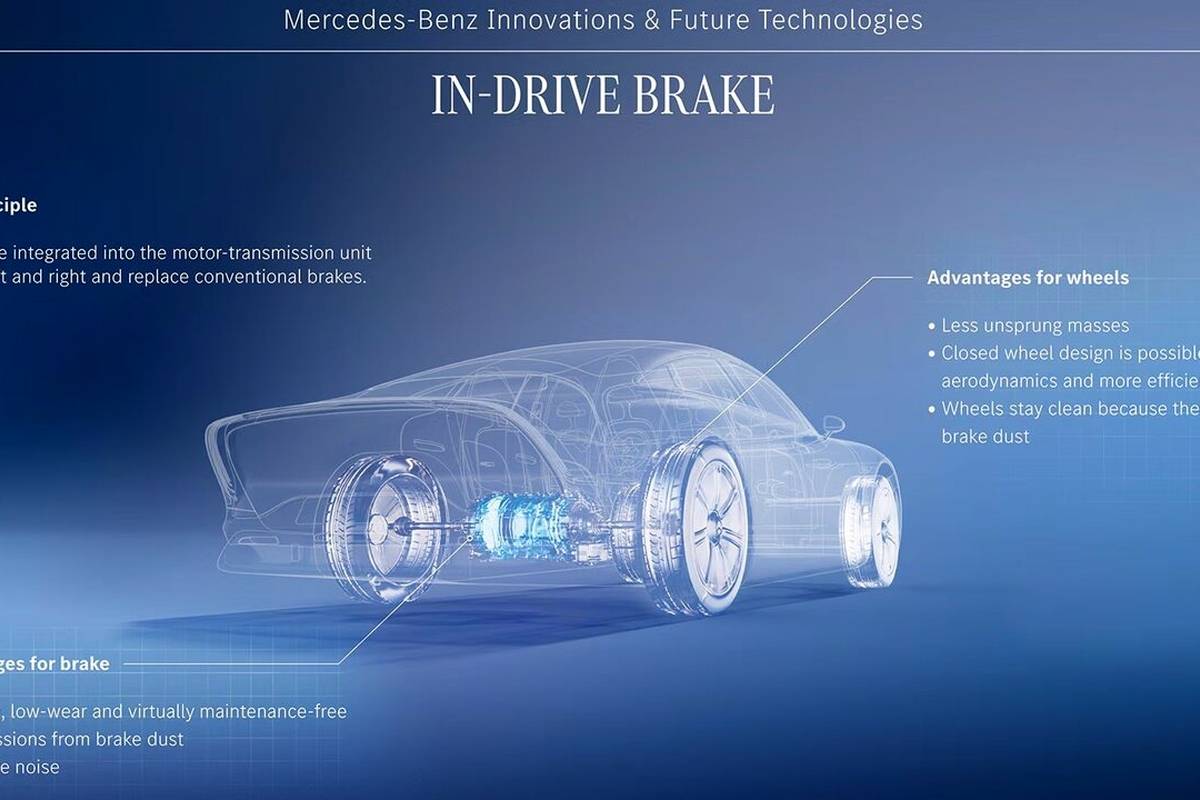 ترمز جدید مرسدسبنز در وسط خودرو! + عکس