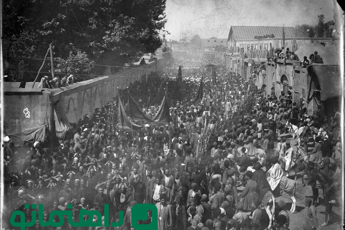 عکسهایی از قمه زنی محرم در دوره قاجار